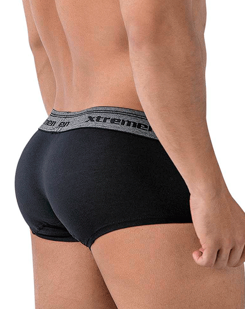 Xtremen 91205b Cotton Blend Trunks Black