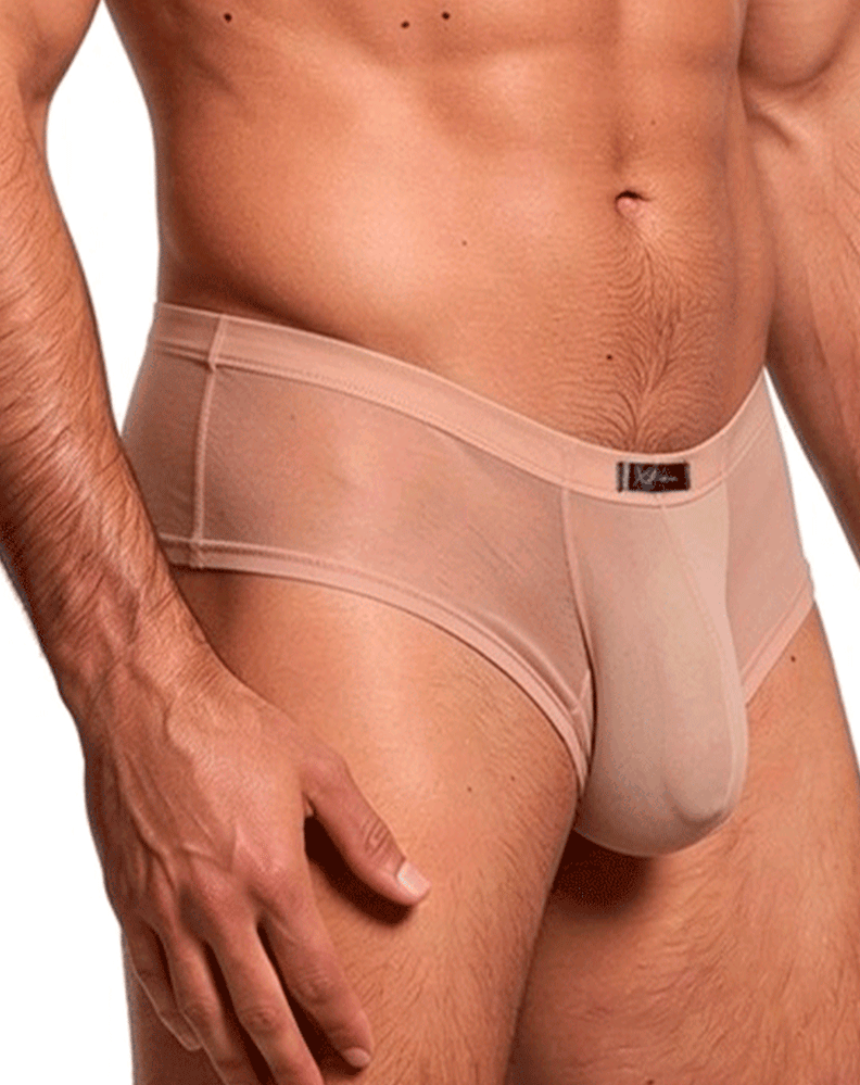 Xtremen 91263 Microfiber Mesh Briefs Brown