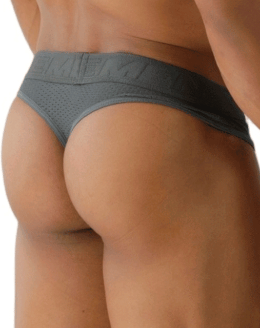 Xtremen 91268 Elite Athletic Micro-perforated Performance Thongs Gray