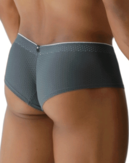 Xtremen 91269 Sleek V-cut Performance Mesh Briefs Gray