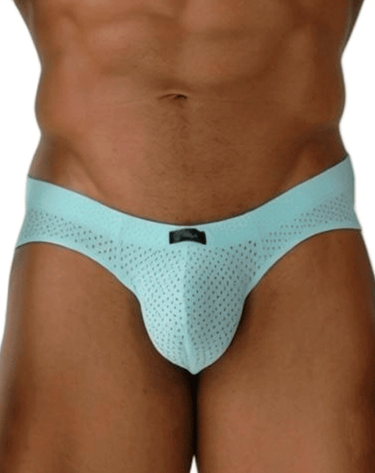 Xtremen 91270 Sleek Low-rise Perforated Briefs Seawater