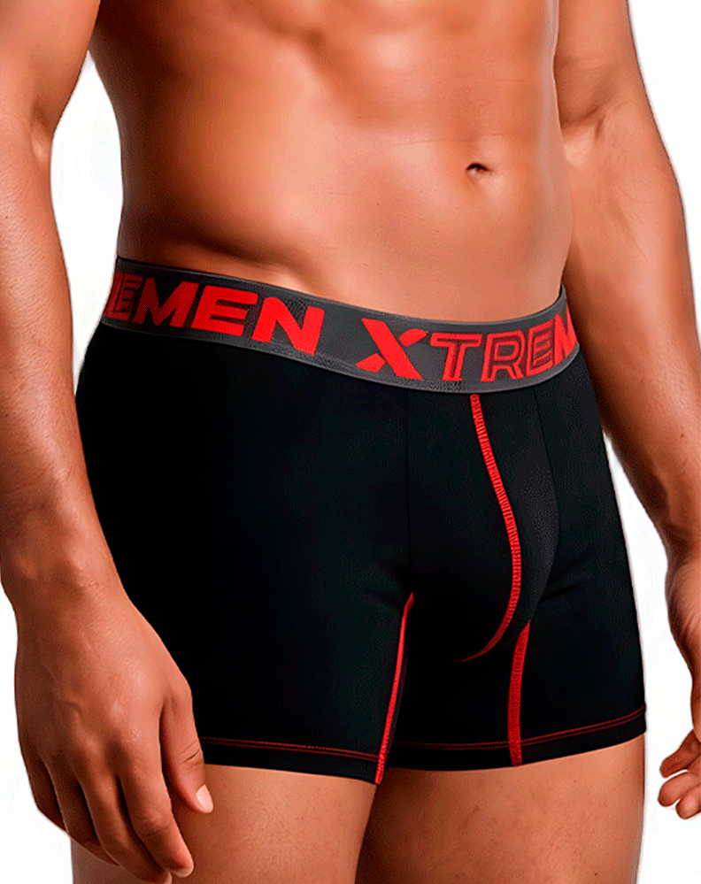 Xtremen 91271 Microfiber Boxer Briefs Black