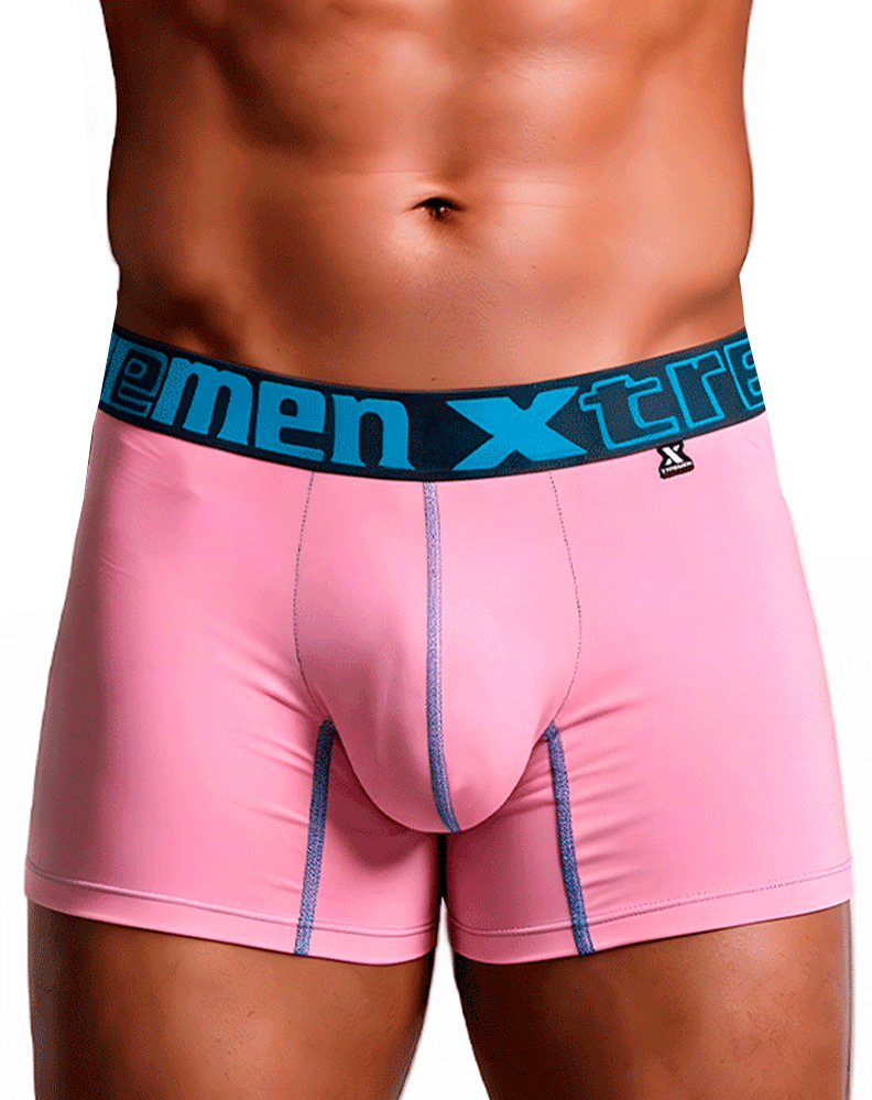 Xtremen 91271 Microfiber Boxer Briefs Pink