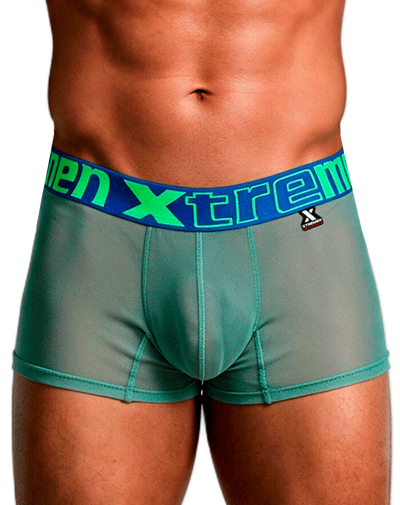 Xtremen 91277 Microfiber Mesh Boxer Briefs Green