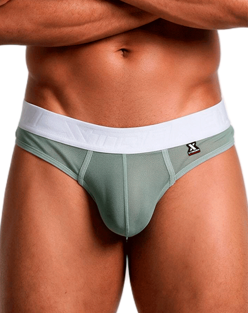 Xtremen 91278 Microfiber Mesh Thongs Green