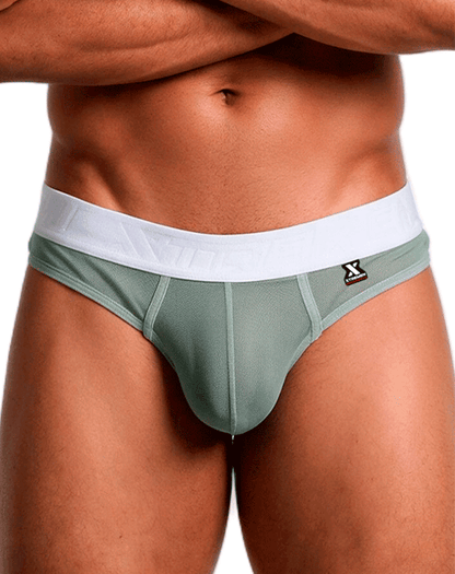 Xtremen 91278 Microfiber Mesh Thongs Green