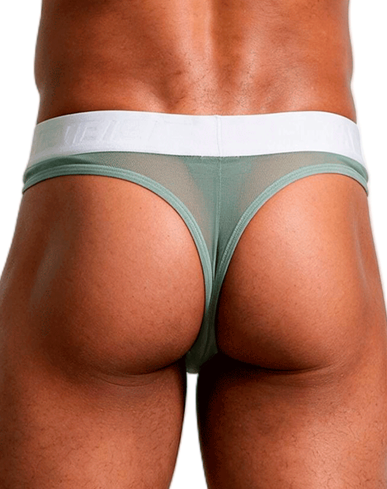 Xtremen 91278 Microfiber Mesh Thongs Green