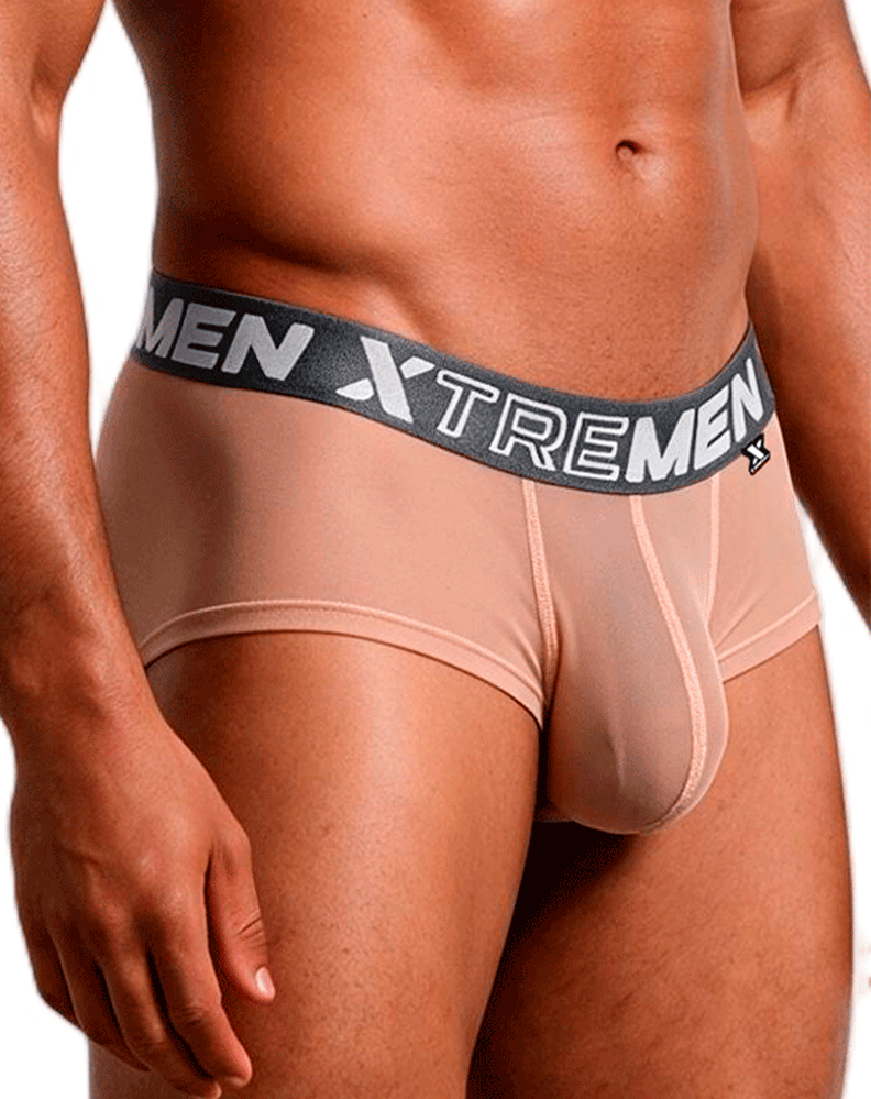Xtremen 91279 Microfiber Mesh Briefs Brown