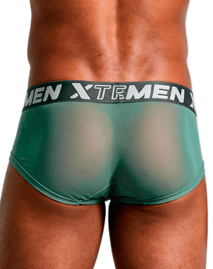 Xtremen 91279 Microfiber Mesh Briefs Green