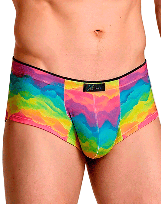 Xtremen 91283 Ultimate Low-rise Rainbow Printed Briefs Cloud