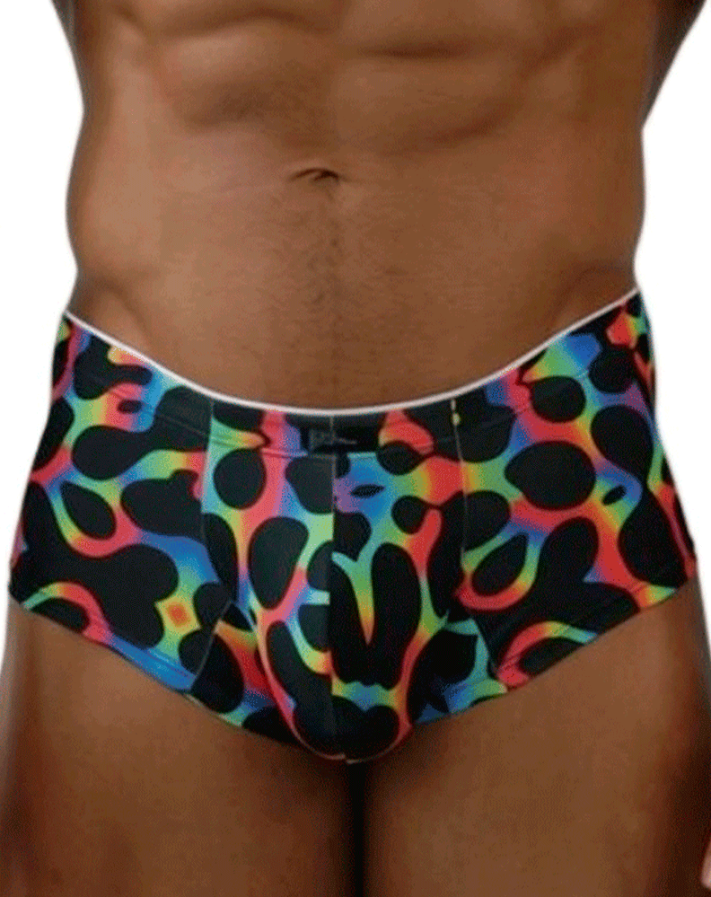 Xtremen 91283 Ultimate Low-rise Rainbow Printed Briefs Mushroom