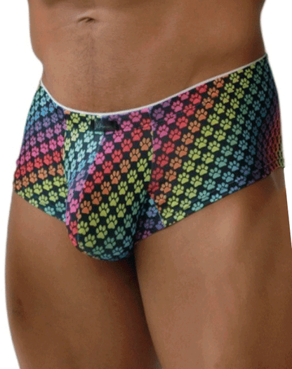 Xtremen 91283 Ultimate Low-rise Rainbow Printed Briefs Paw Print