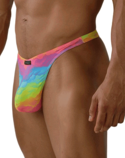 Xtremen 91284 Ultimate Rainbow Expression Men's Thong Cloud