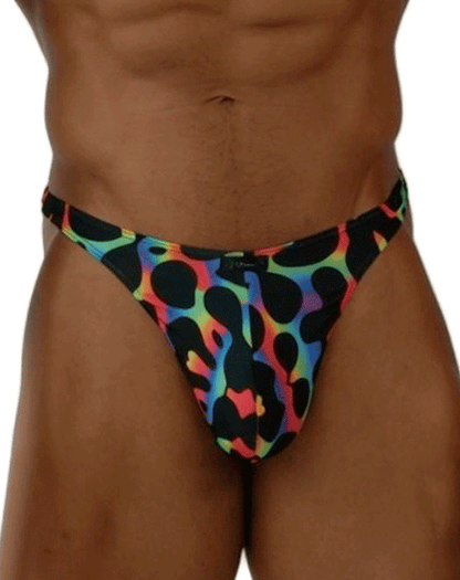 Xtremen 91284 Ultimate Rainbow Expression Men's Thong Mushroom