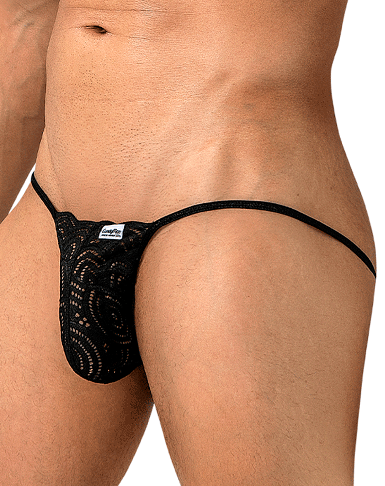 Candyman 95000 Lace Thongs Black