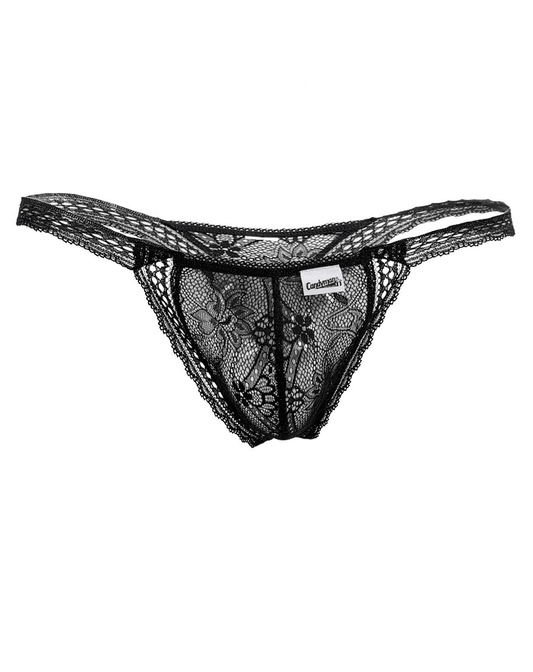 Candyman 99420x Double Lace Thongs Black