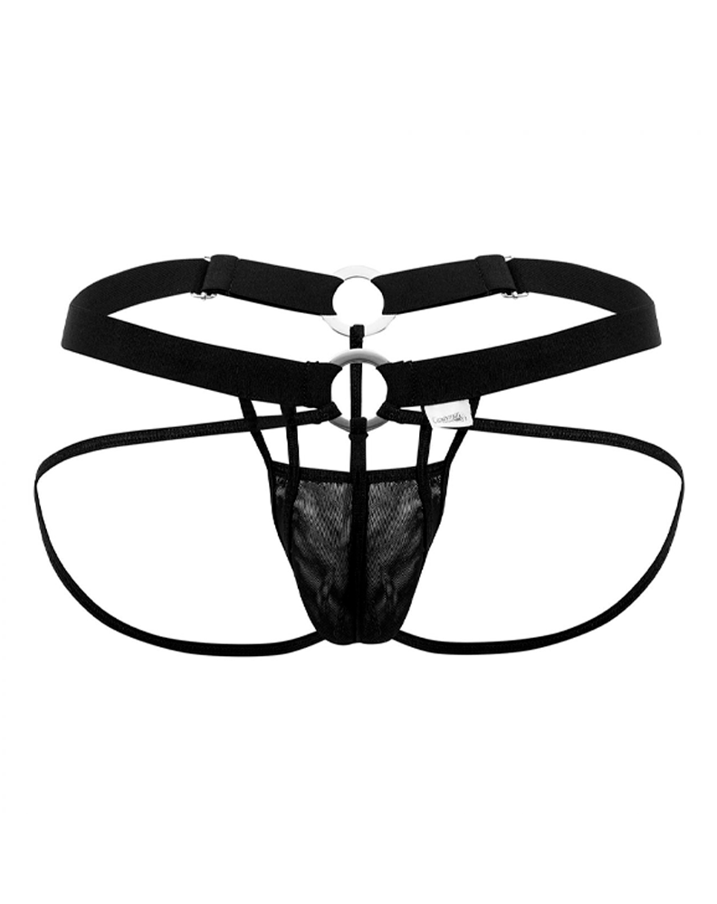 Candyman 99617 Mesh Cage Jockstrap Black Steven Even Men's