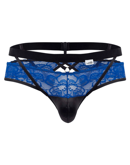Candyman 99627 Lace Jockstrap Blue