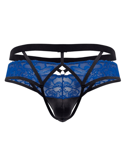 Candyman 99627 Lace Jockstrap Blue