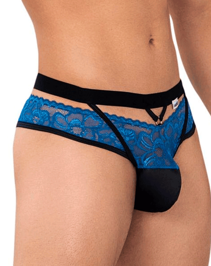 Candyman 99627 Lace Jockstrap Blue