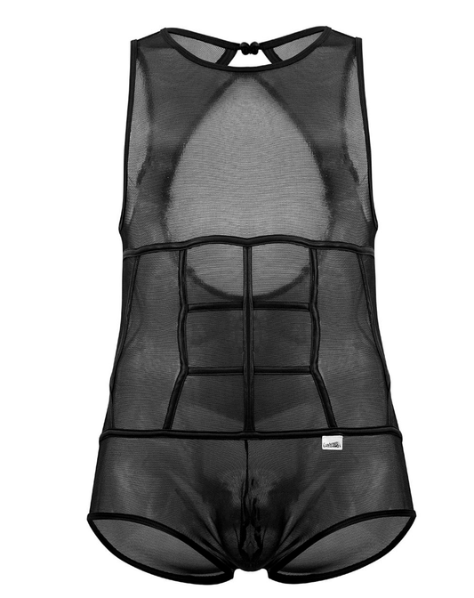Candyman 99683x Tulle Bodysuit Black