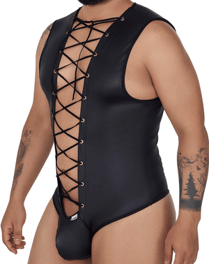 Candyman 99694x Wrestling Bodysuit Black