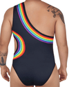Candyman 99702x Rainbow Bodysuit Black