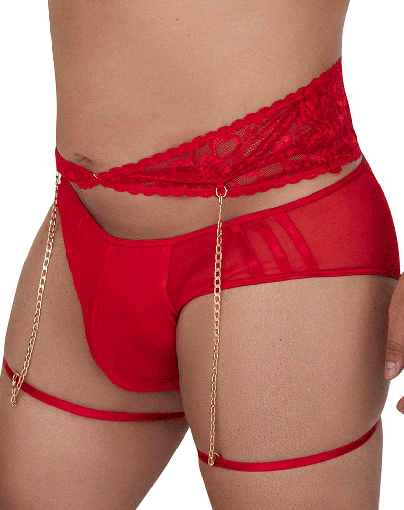 Candyman 99703x Garter Briefs Two Piece Set