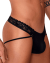 Candyman 99747 Lace Thongs Black