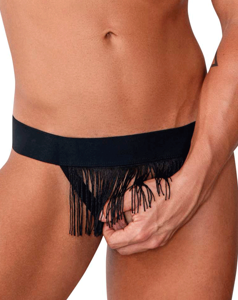 Candyman 99755 Fringe Thongs Black – Steven Even - Men's Underwear Store