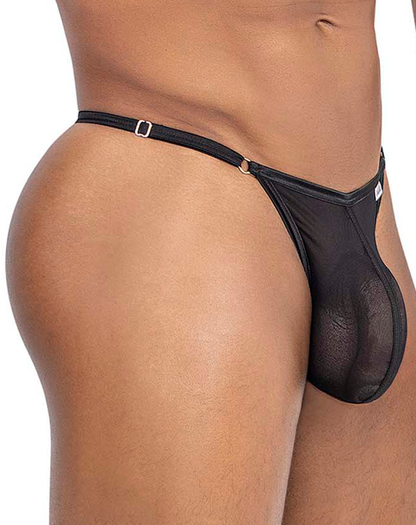 Candyman 99776 Mesh Thongs Black