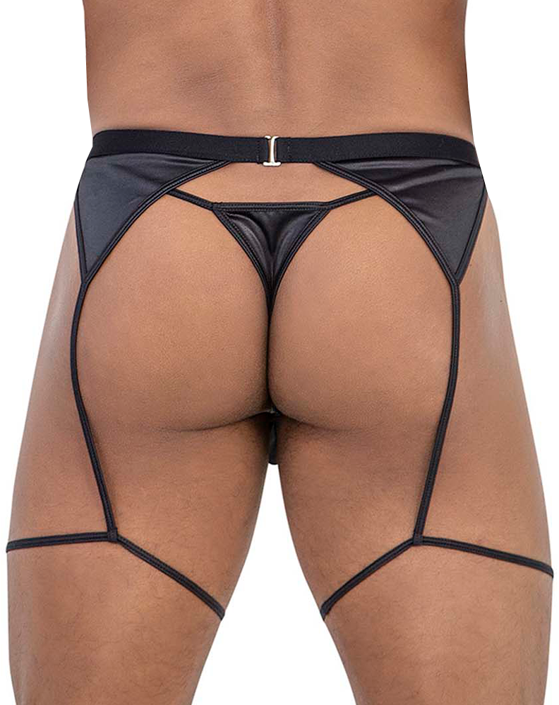 Candyman 99785 Garter Outfit Black