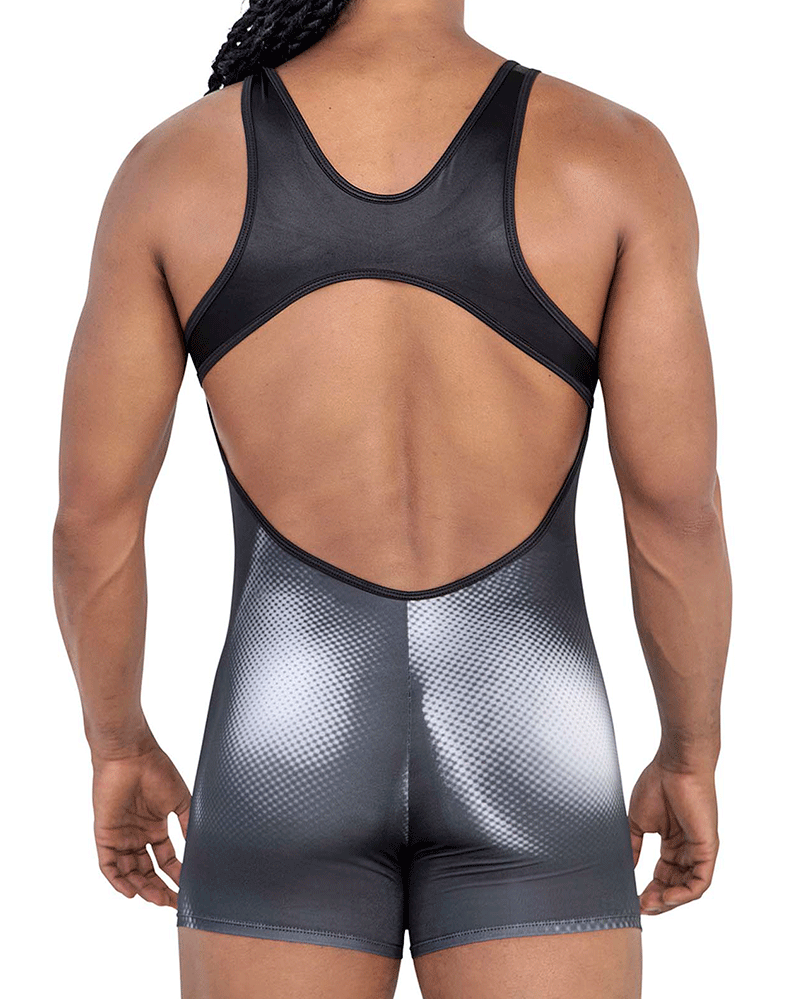 Candyman 99796 Muscle Onesie Bodysuit Black-white