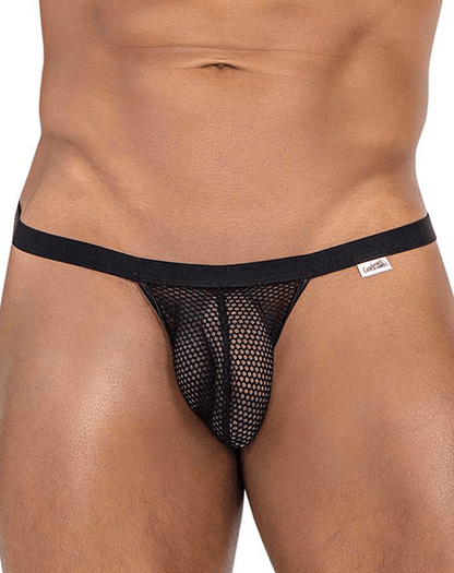 Candyman 99801 Mesh Thongs Black