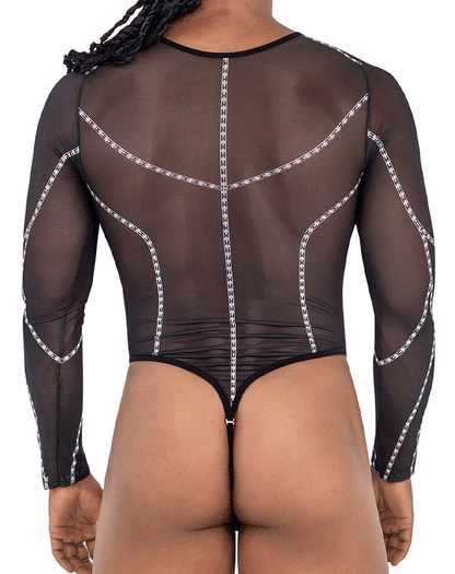 Candyman 99816 Mesh Bodysuit Black