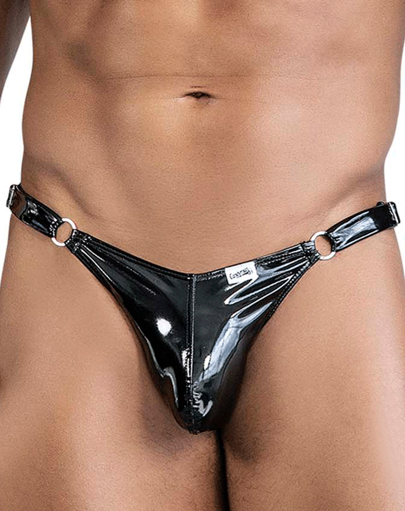 Candyman 99819 Dom Thongs Gloss Black