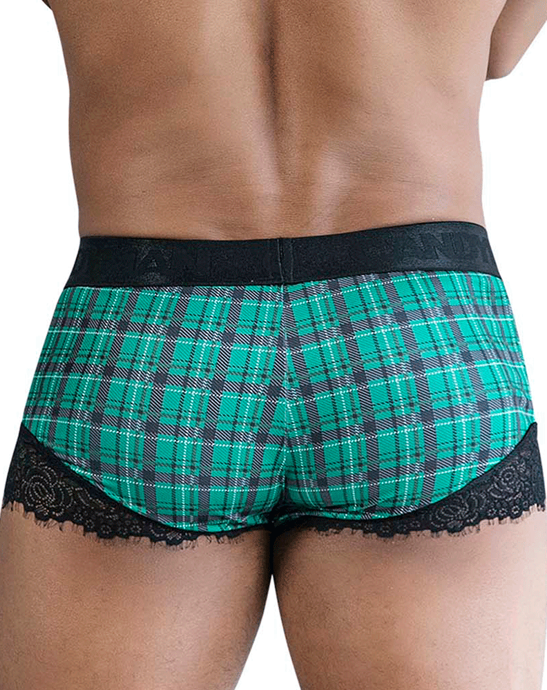 Candyman 99821 Back To School Trunks Green Plaid