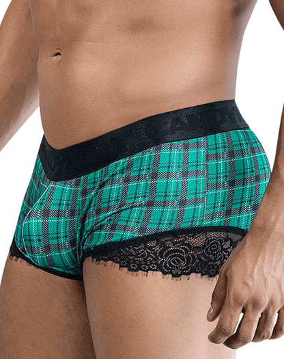 Candyman 99821 Back To School Trunks Green Plaid