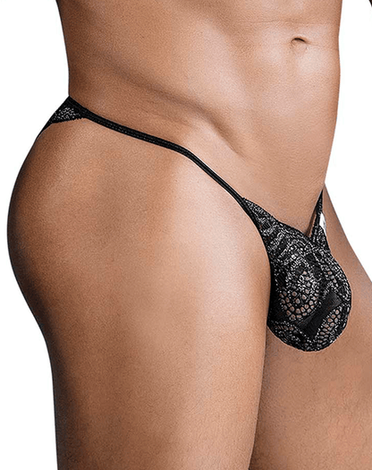 Candyman 99829 Lace Thongs Black