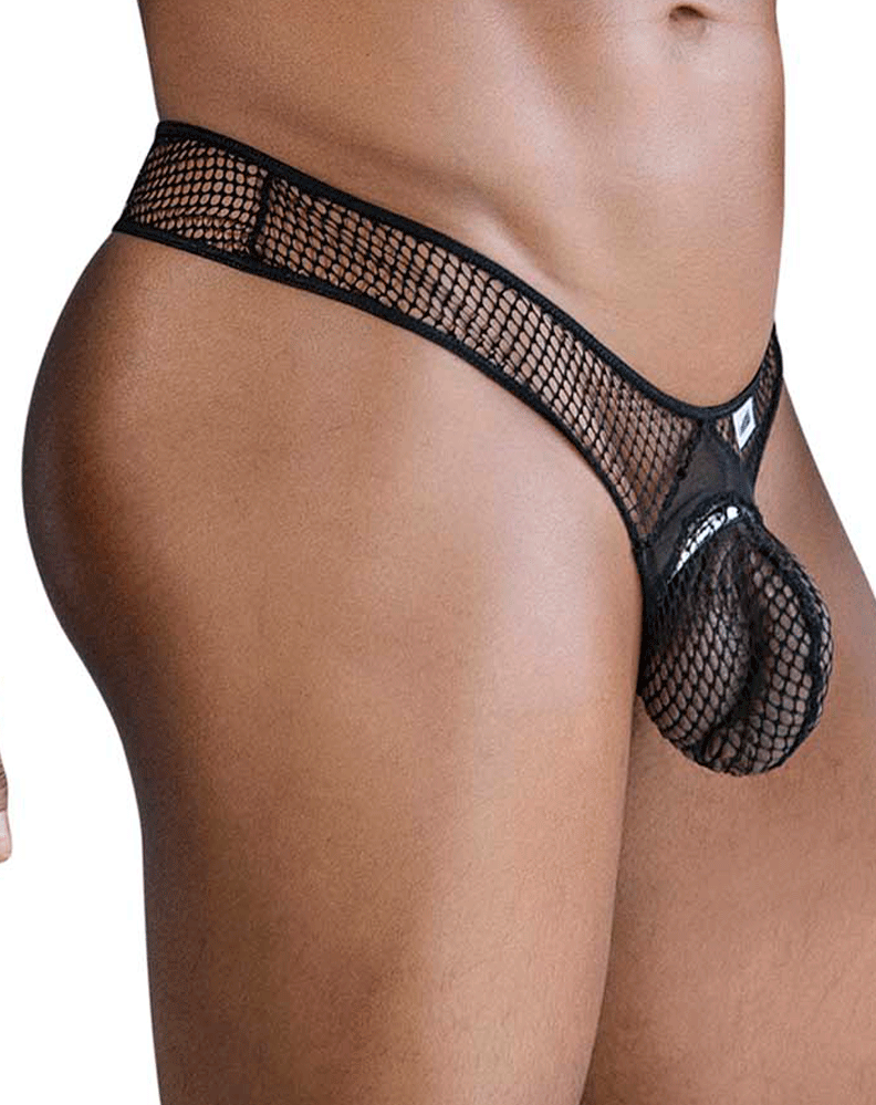 Candyman 99843 Fishnet Thongs Black