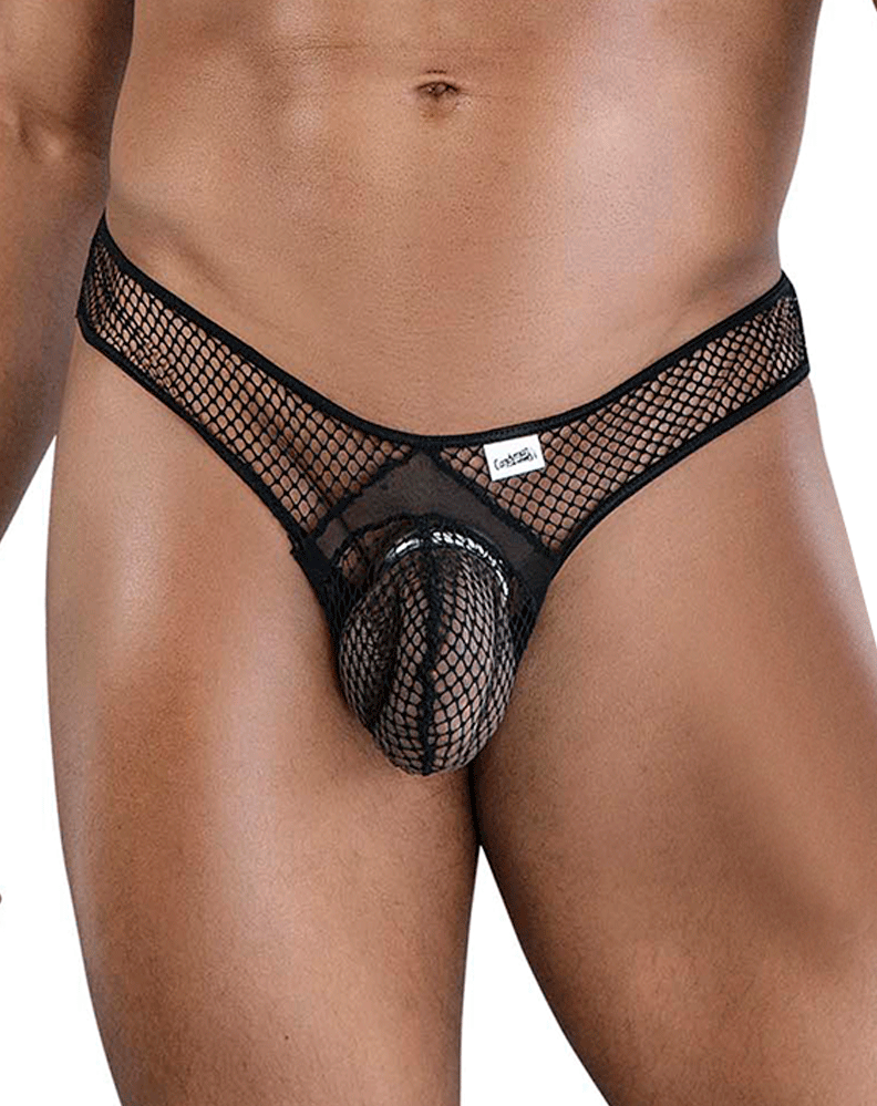 Candyman 99843 Fishnet Thongs Black