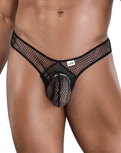 Candyman 99843 Fishnet Thongs Black