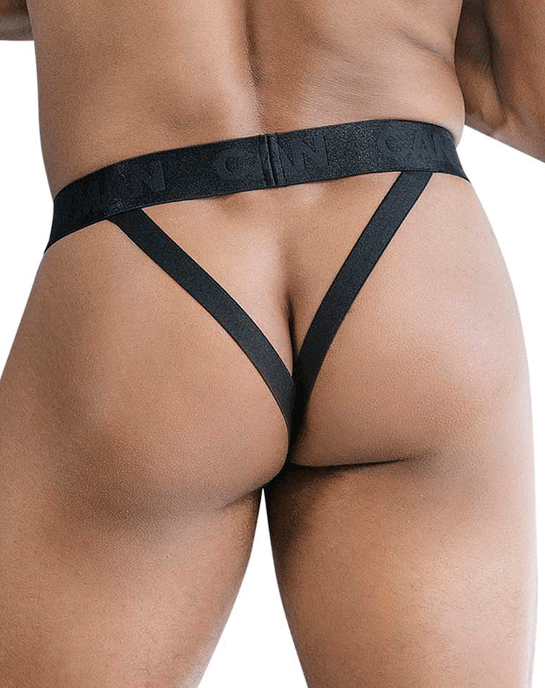 Candyman 99847 Mesh Thongs Black
