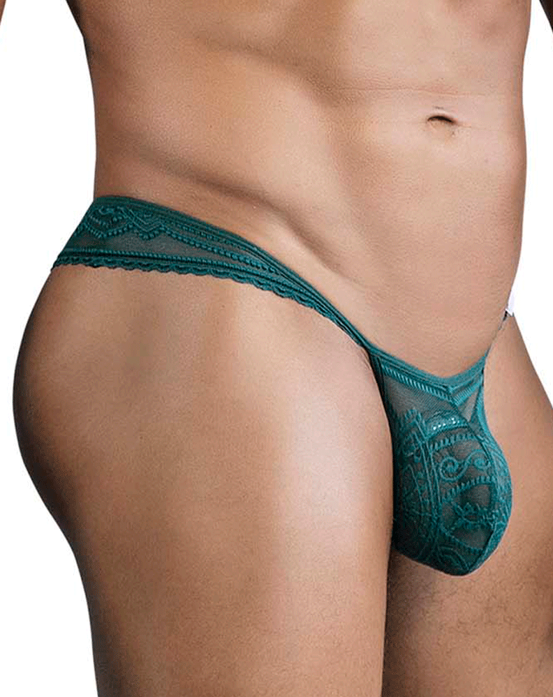 Candyman 99861 Lace Thongs Green