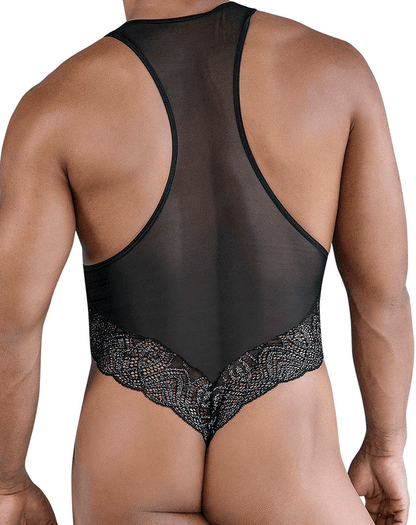 Candyman 99864 Lace-mesh Bodysuit Black