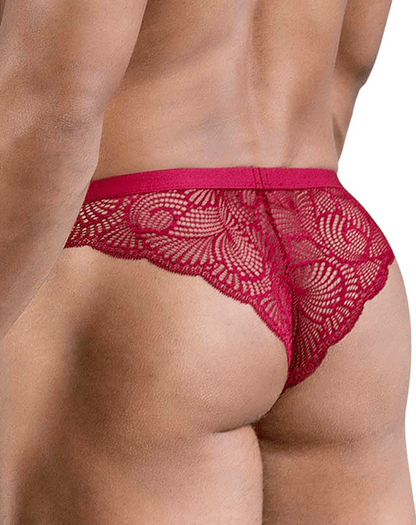 Candyman 99868 Lace Briefs Wine