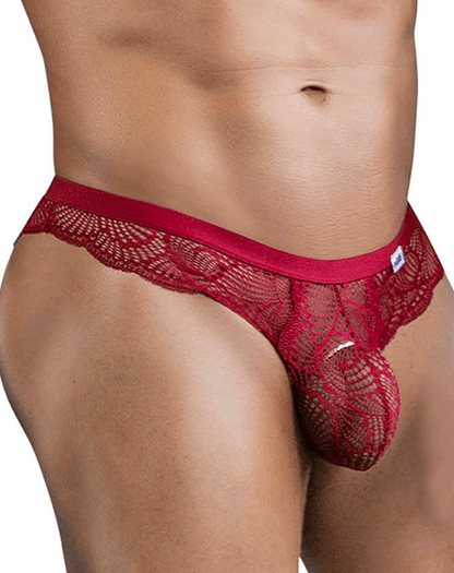 Candyman 99868 Lace Briefs Wine