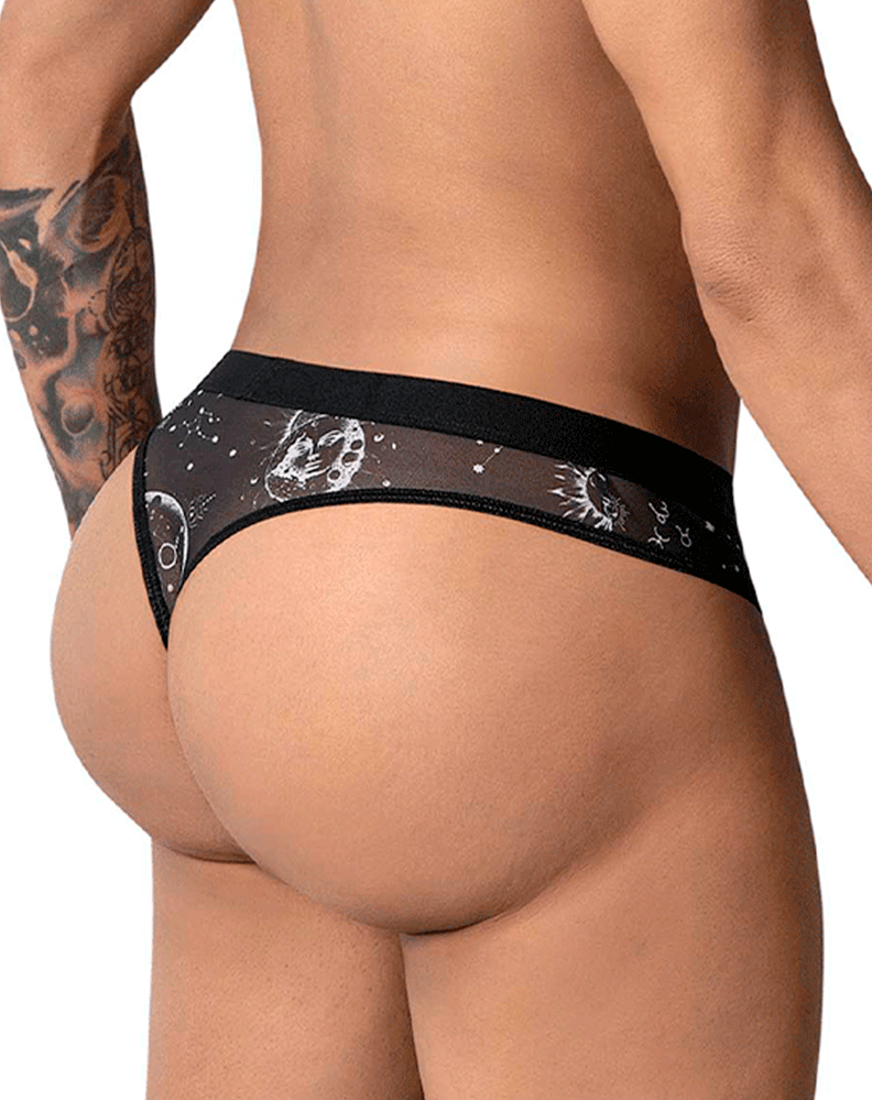 Candyman 99885 Sun Moon Thongs Black-white