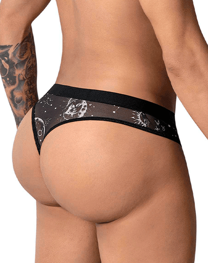 Candyman 99885 Sun Moon Thongs Black-white