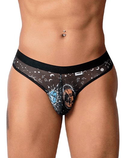 Candyman 99885 Sun Moon Thongs Black-white